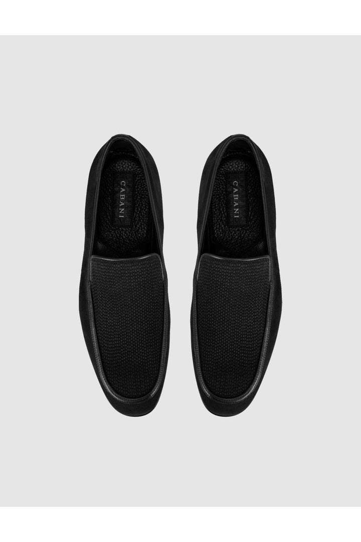 Cabani Shoes Loafer pour homme en cuir premium noir - Multicolore
