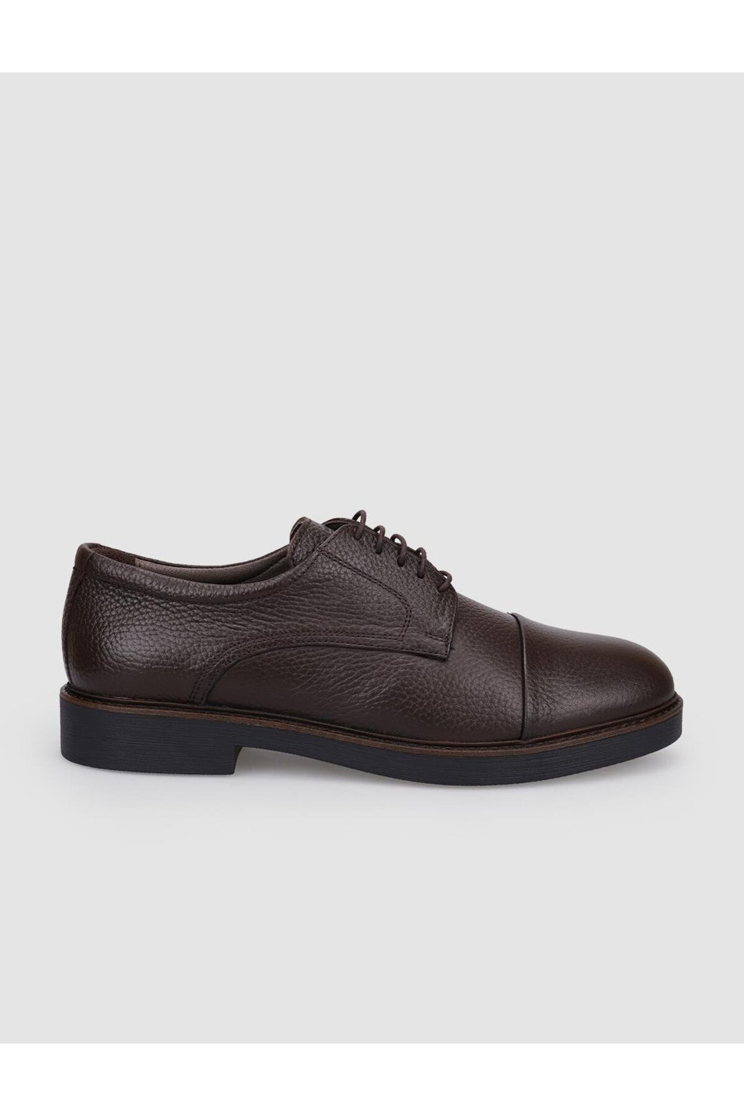Cabani Shoes Chaussures de ville pour hommes en cuir véritable 100 % marron à lacets - Marron