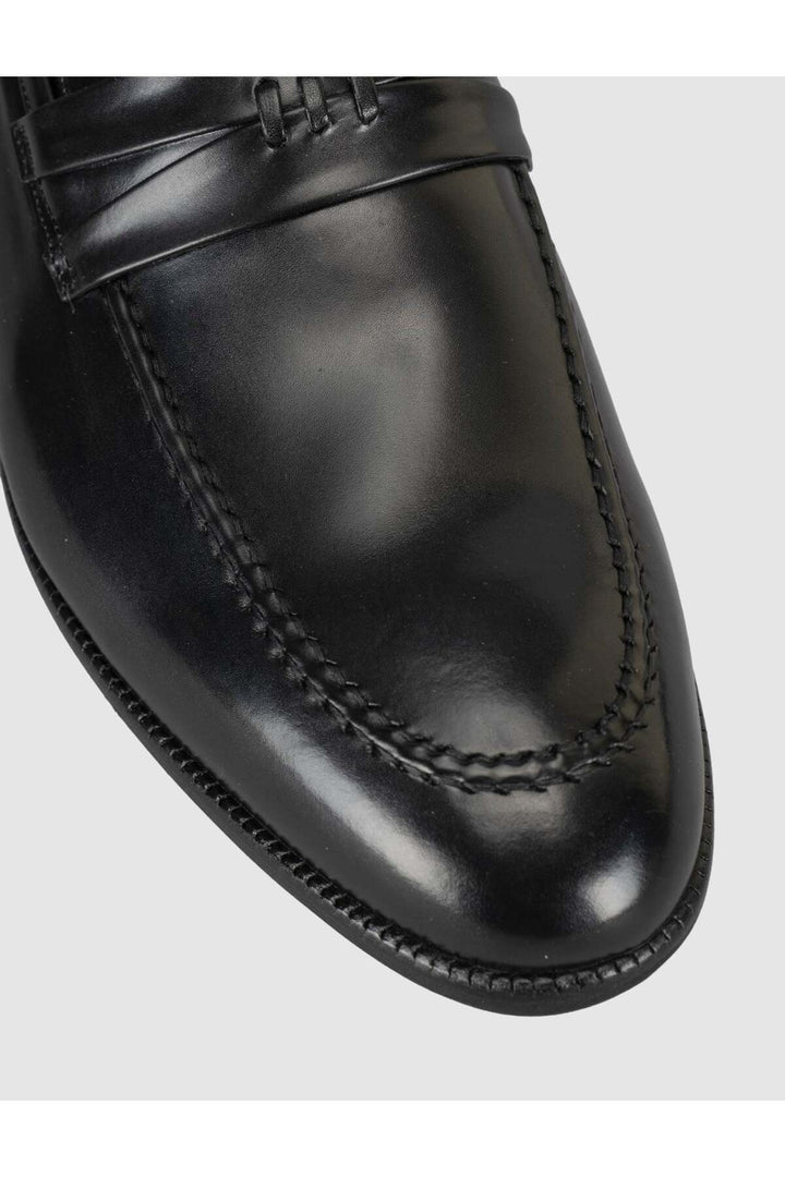 Cabani Shoes Chaussures classiques pour hommes en cuir noir premium - Multicolore