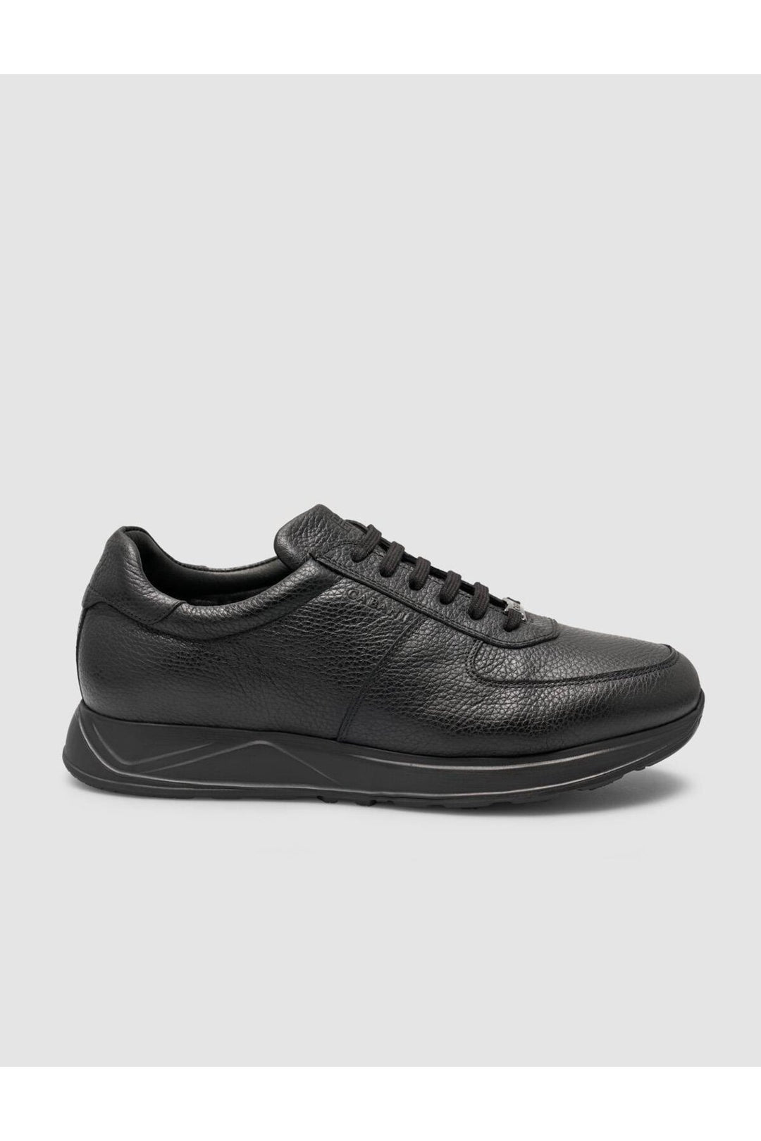 Cabani Shoes %100 Cuir véritable avec intérieur en fourrure, Baskets noires - Noir