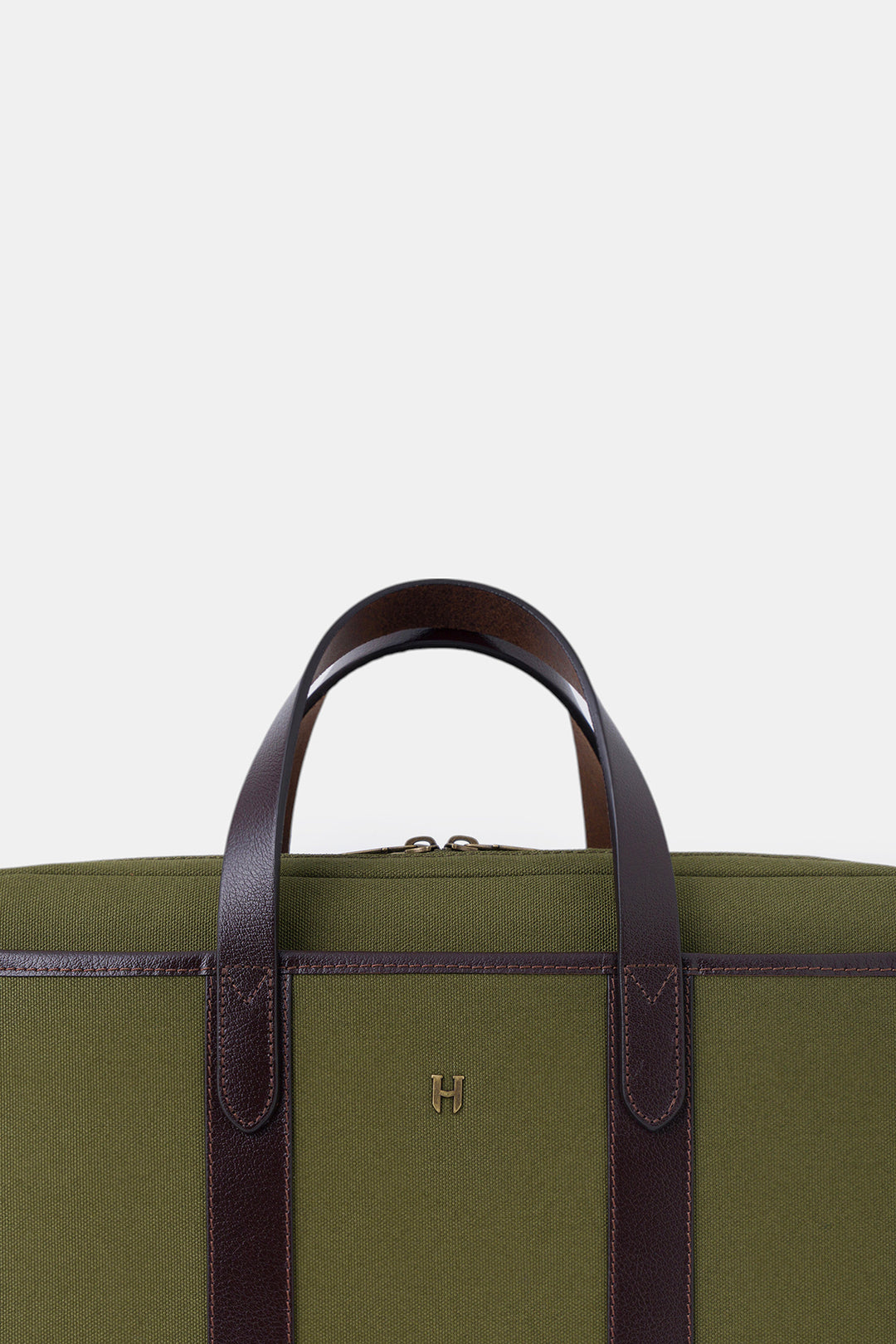 helmbrook Sac pour ordinateur portable Benedict en cuir véritable 15,6"à deux compartiments pour homme