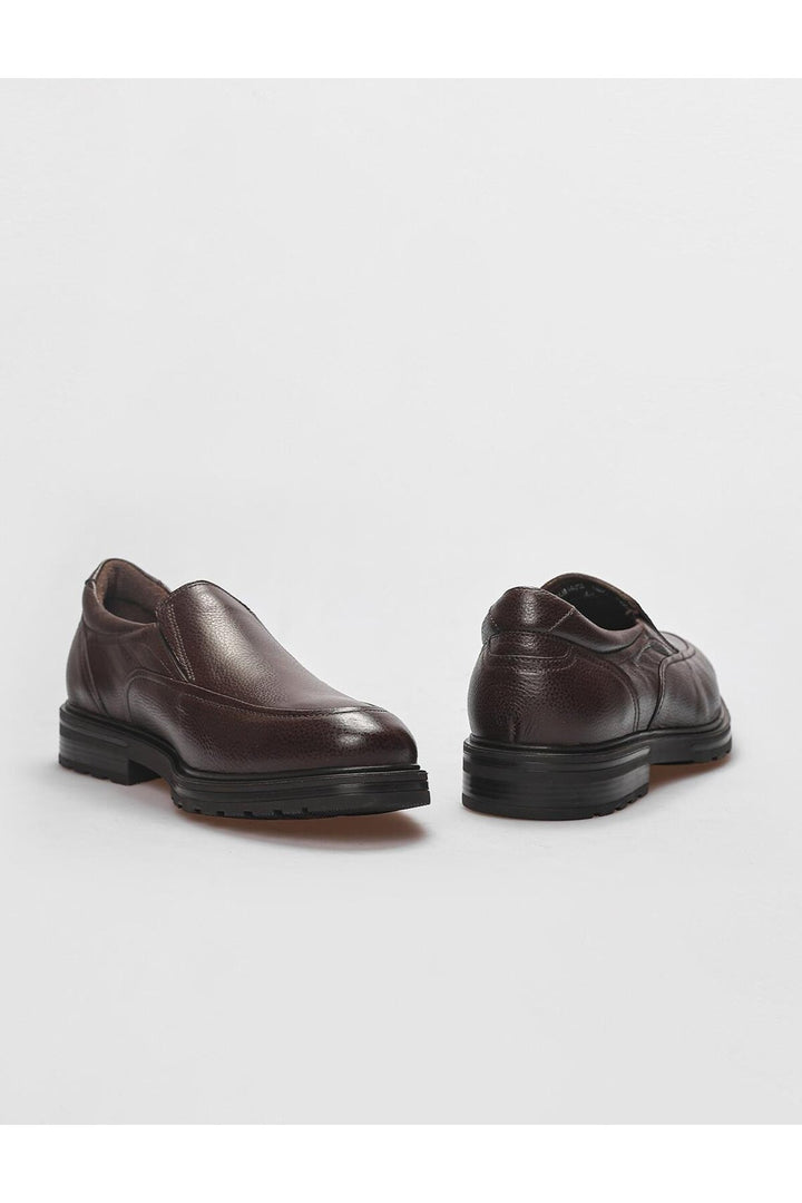 Cabani Shoes Chaussures de ville pour hommes en cuir véritable marron - Marron