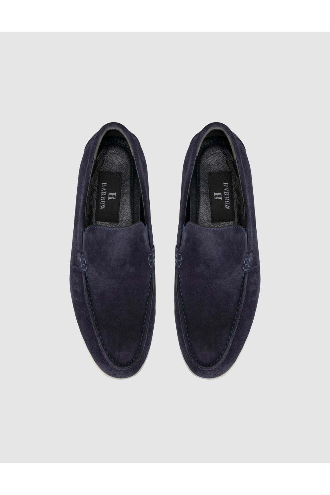 Cabani Shoes Mocassins en daim bleu marine pour homme - Bleu marine