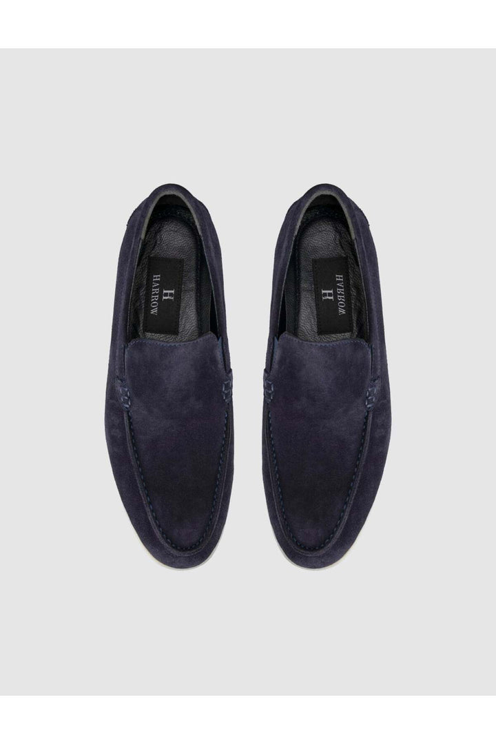 Cabani Shoes Mocassins en daim bleu marine pour homme - Bleu marine