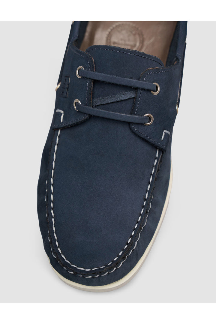 Cabani Shoes Bleu marine Chaussures Loafer en Cuir Véritable à Lacets - Multicolore
