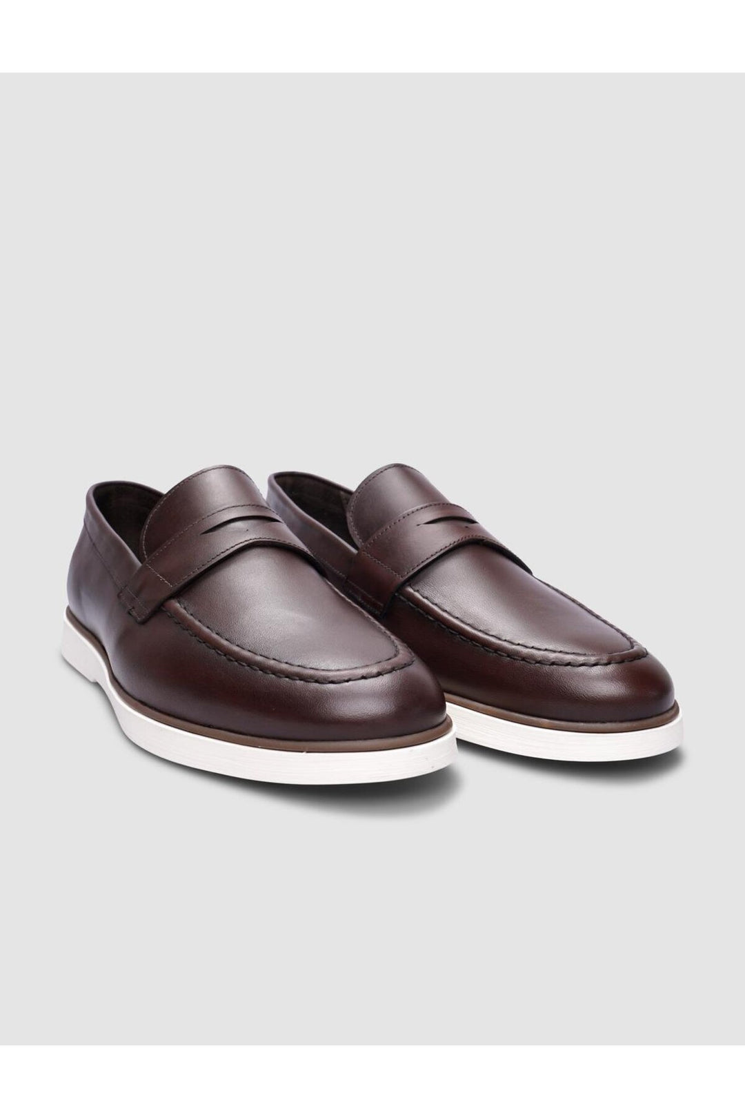 Cabani Shoes Chaussures de ville pour hommes en cuir véritable marron 100% - Marron