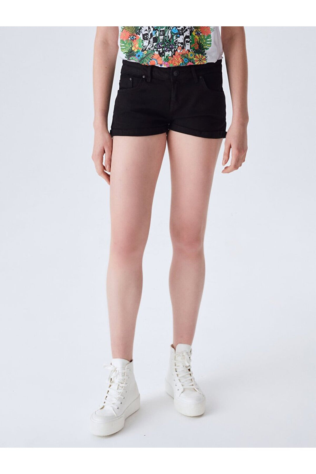LTB Short Jean Judy Taille Basse - Noir
