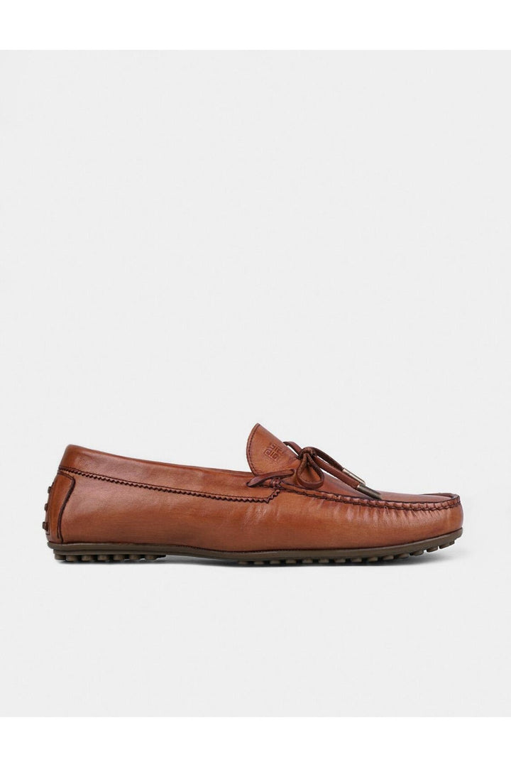 Cabani Shoes Chaussures Loafer en Cuir Véritable pour Homme en Cognac - Multicolore