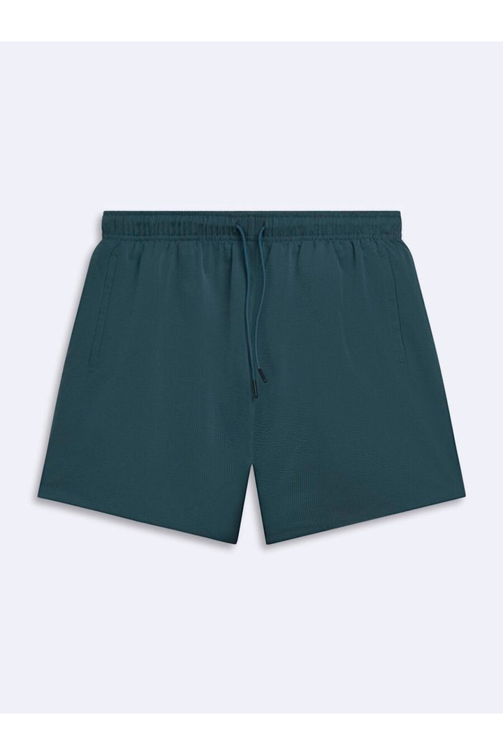 LTB Short de Bain Bleu Pétrole à Taille Élastique - Pétrole Bleusi