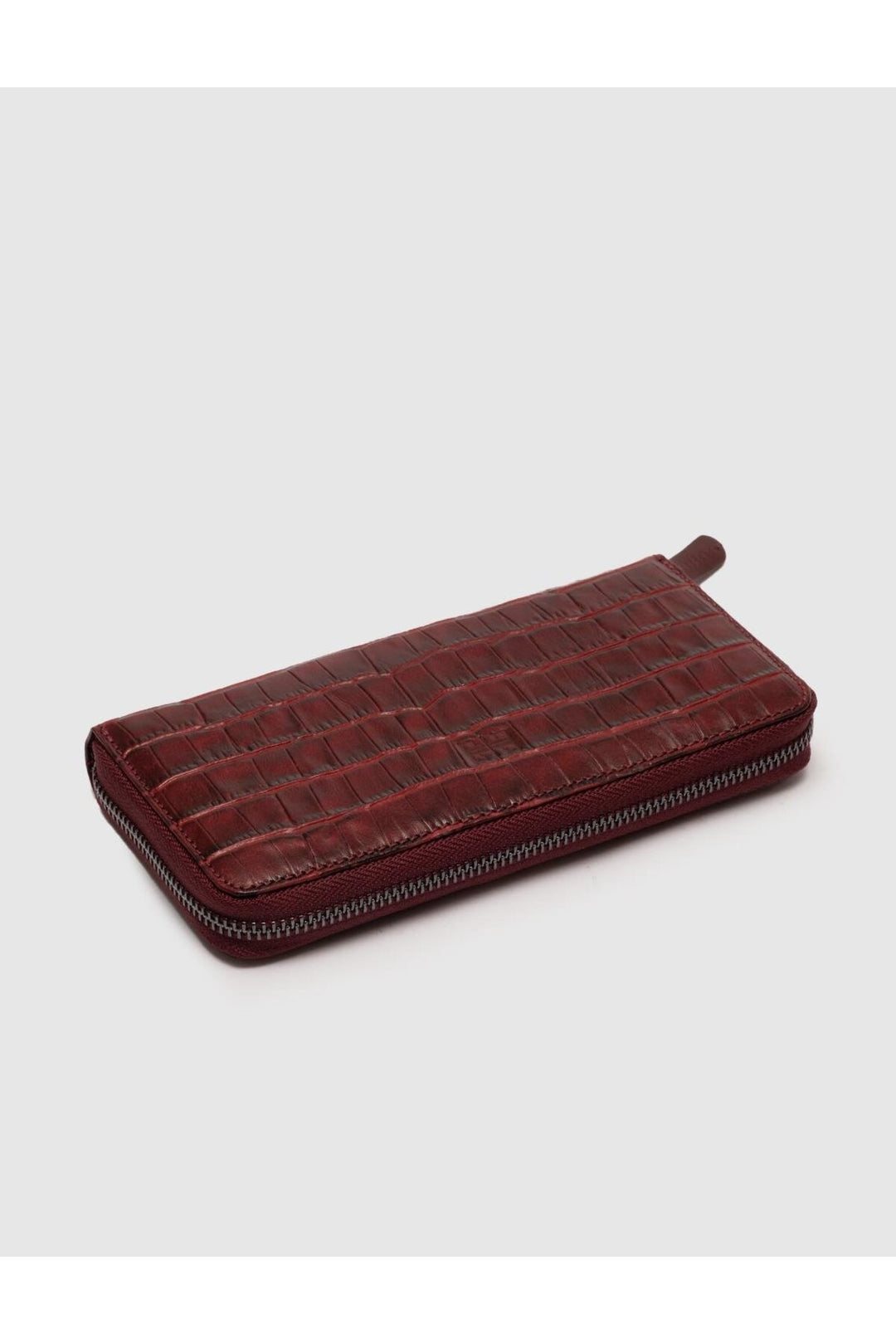 Cabani Shoes Portefeuille femme en cuir véritable bordeaux - Bordeaux
