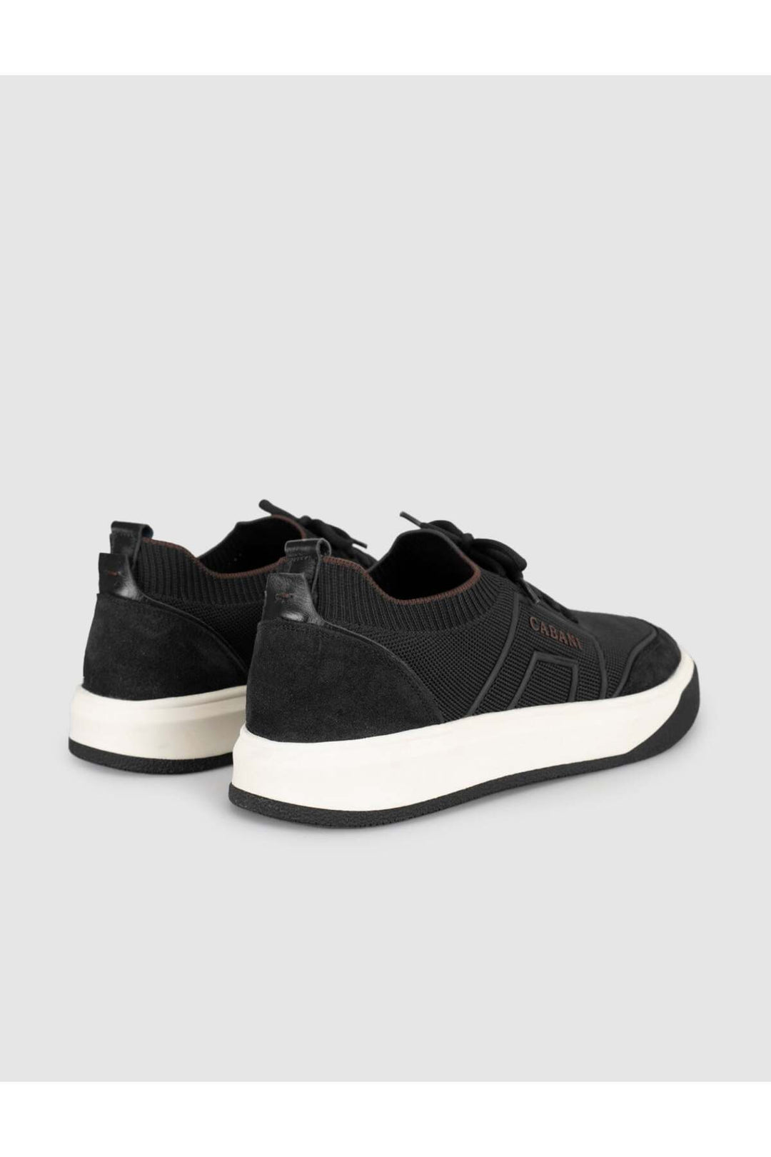 Cabani Shoes Baskets en tricot noires pour hommes - Multicolore