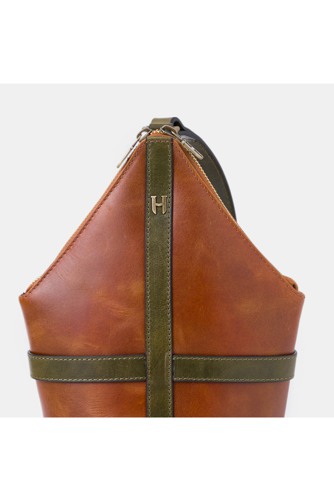 Helmbrook Sac à bandoulière Delmar en cuir de luxe pour homme
