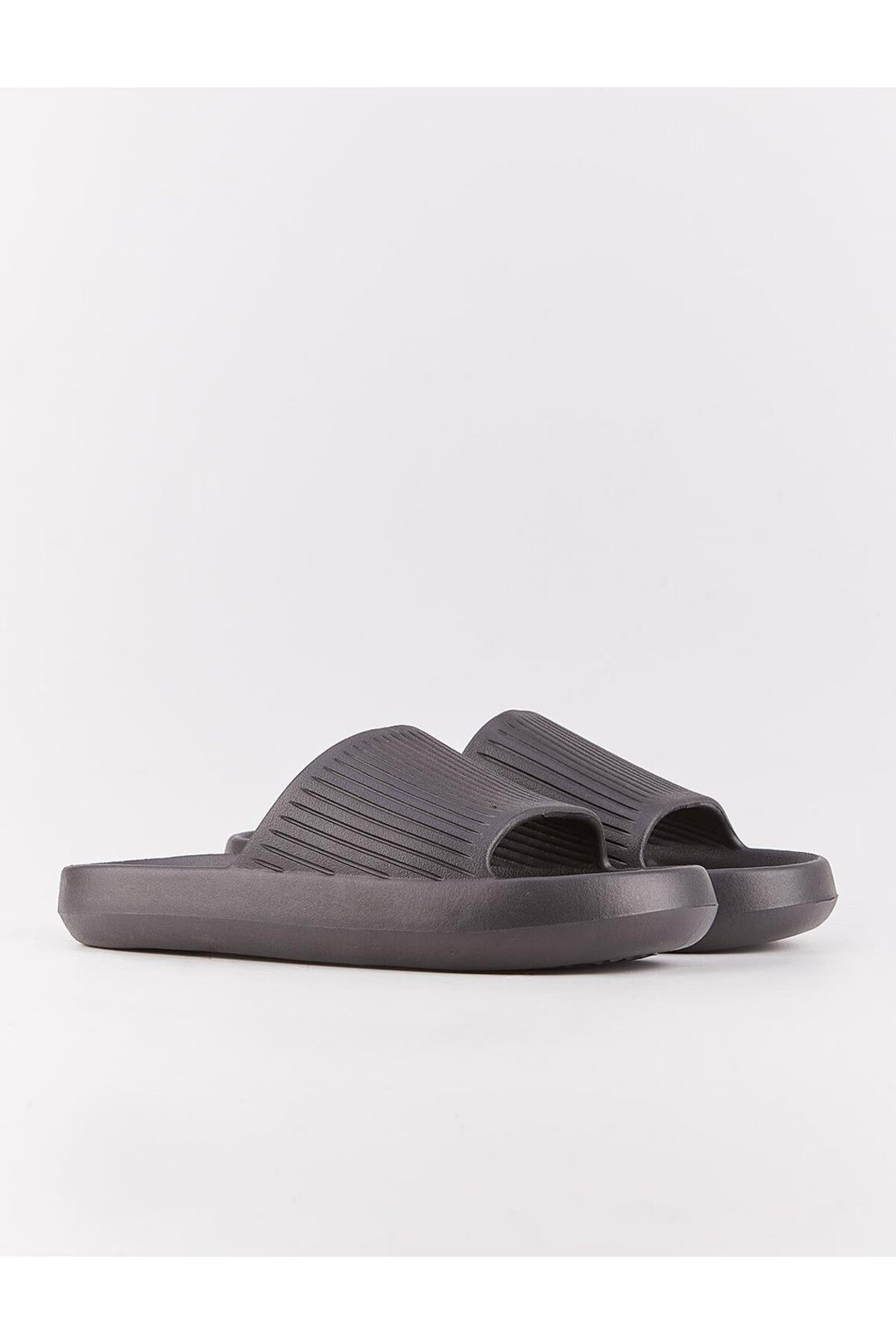 Cabani Shoes Sandales plates classiques noires pour femmes - Noir