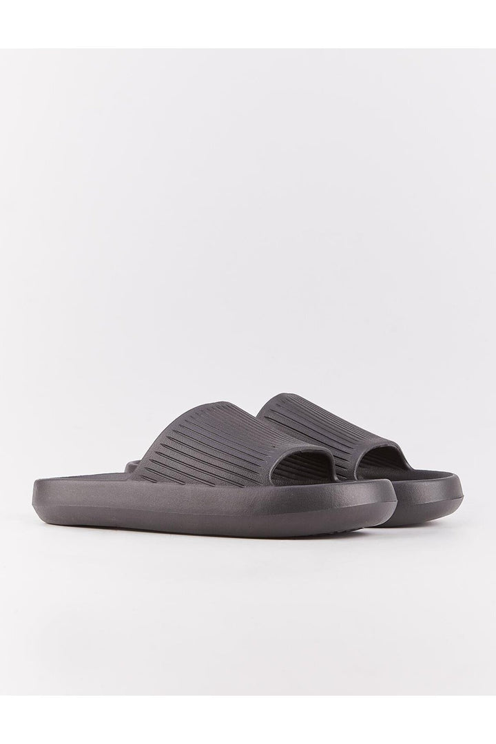 Cabani Shoes Sandales plates classiques noires pour femmes - Noir
