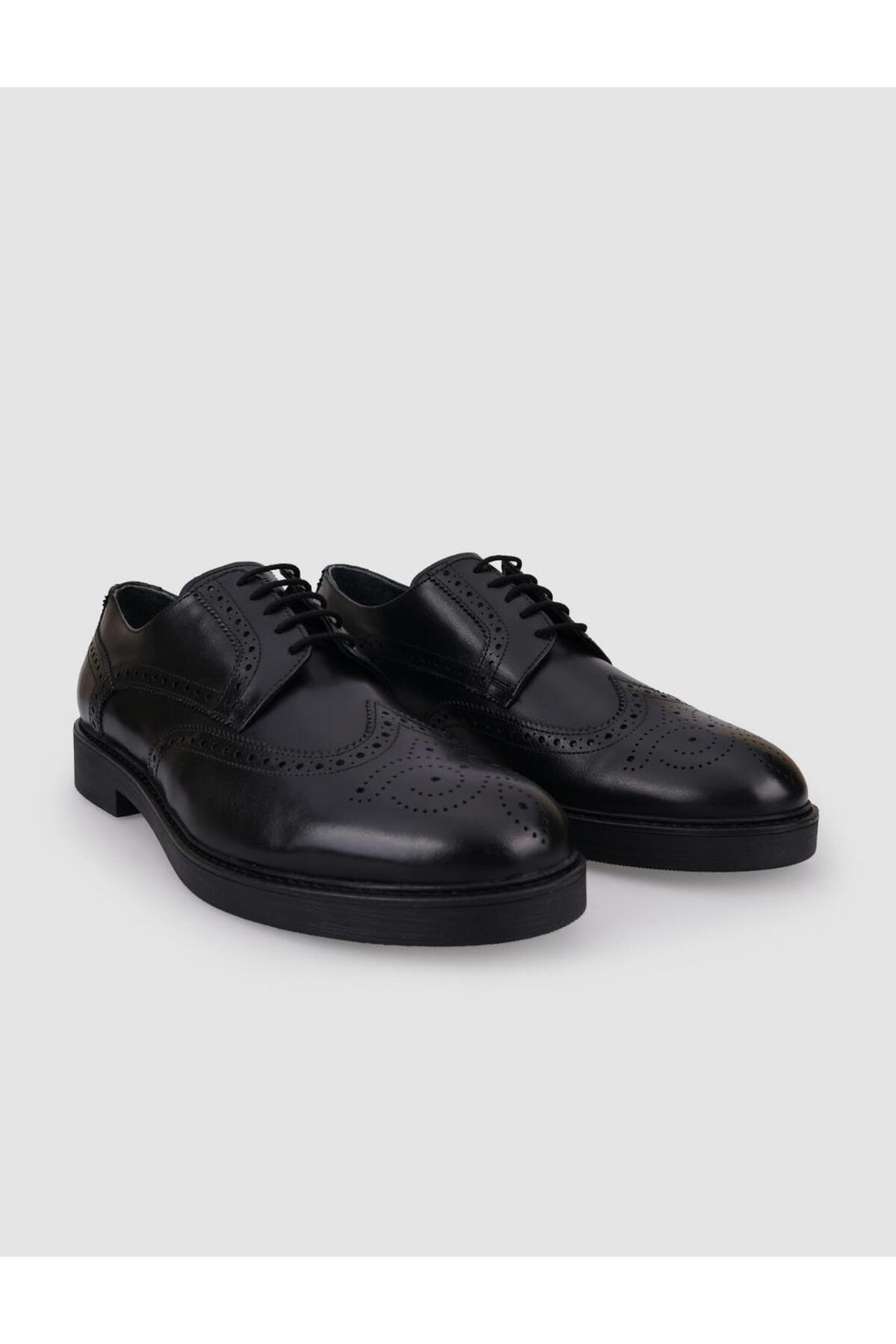 Cabani Shoes Chaussures de ville pour hommes en cuir véritable noir à lacets 100% - Noir