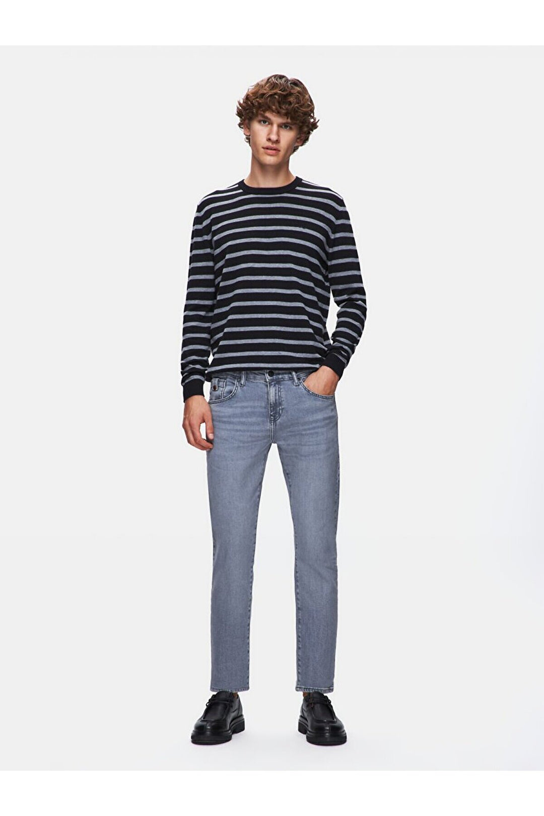 LTB Pantalon en jean à taille basse Joshua Narrow Leg - Gris