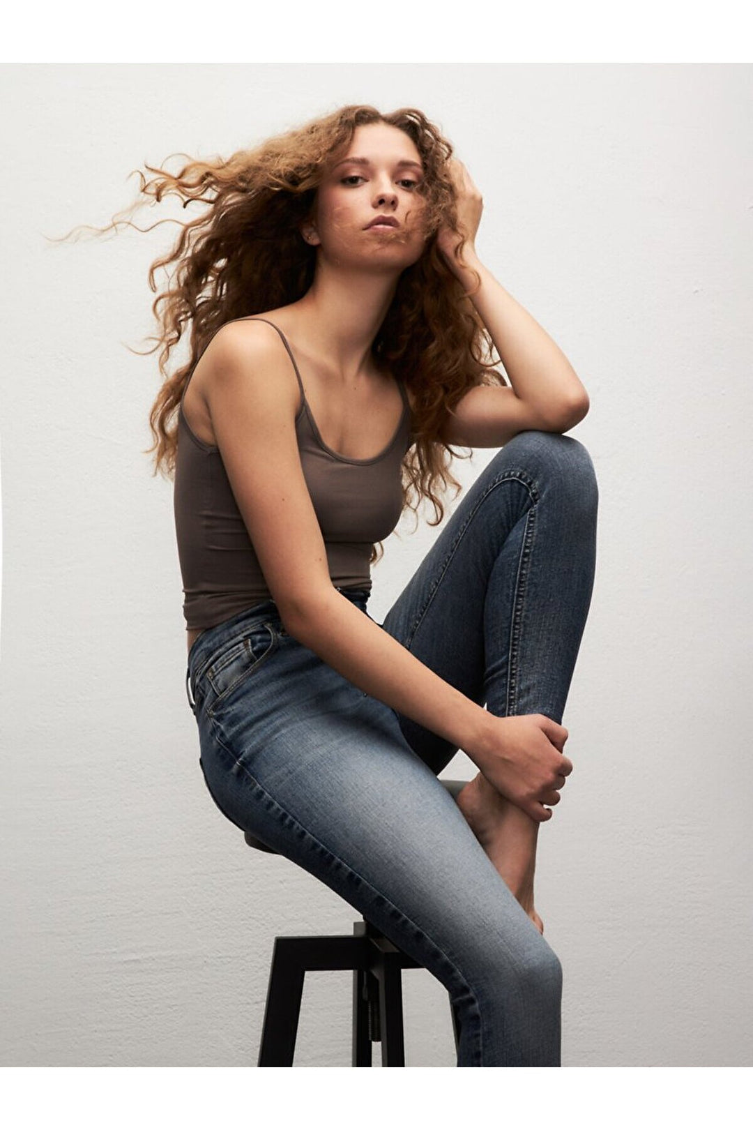 LTB Pantalon en jean à taille moyenne avec jambes étroites Tanya X