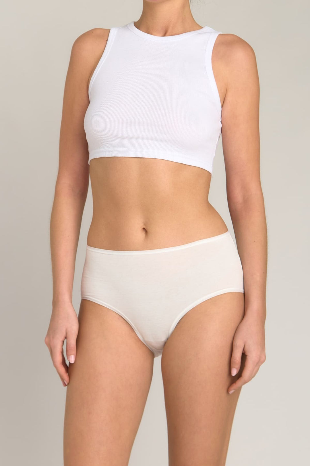 Lovely Things Culotte taille haute Doris Modal Blend - Écru