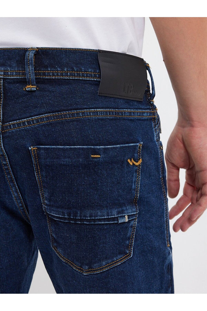 LTB Diego Jean Pantalon à taille moyenne à jambes larges - Bleu