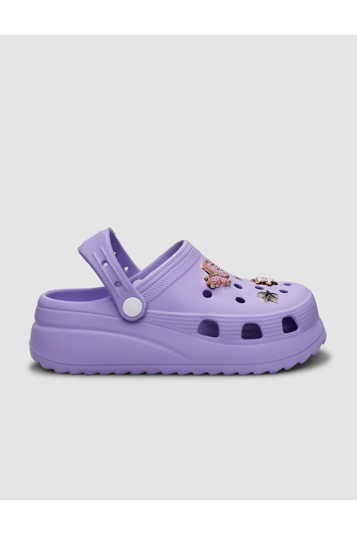 Cabani Shoes Snx Sandale femme en EVA avec détails en pierre lilas - Lilas