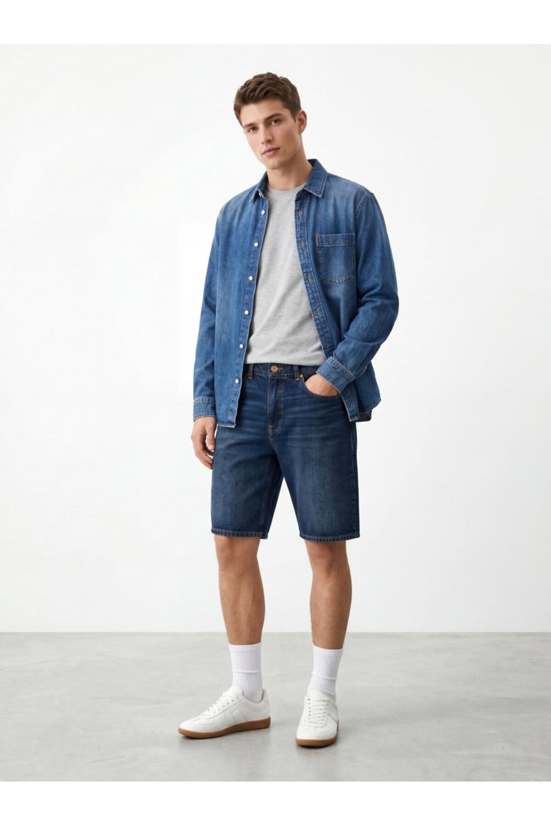 LTB Bermuda Jarvis Mi-hausse Indigo - Bleu
