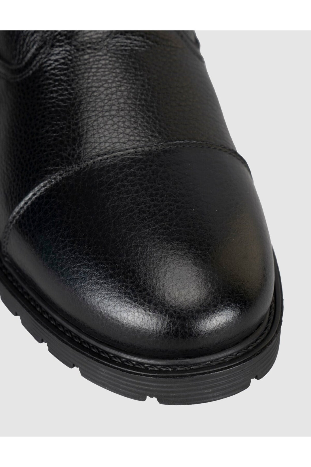 Cabani Shoes Bottines classiques pour hommes en cuir véritable avec fourrure noire et fermeture éclair - Multicolore