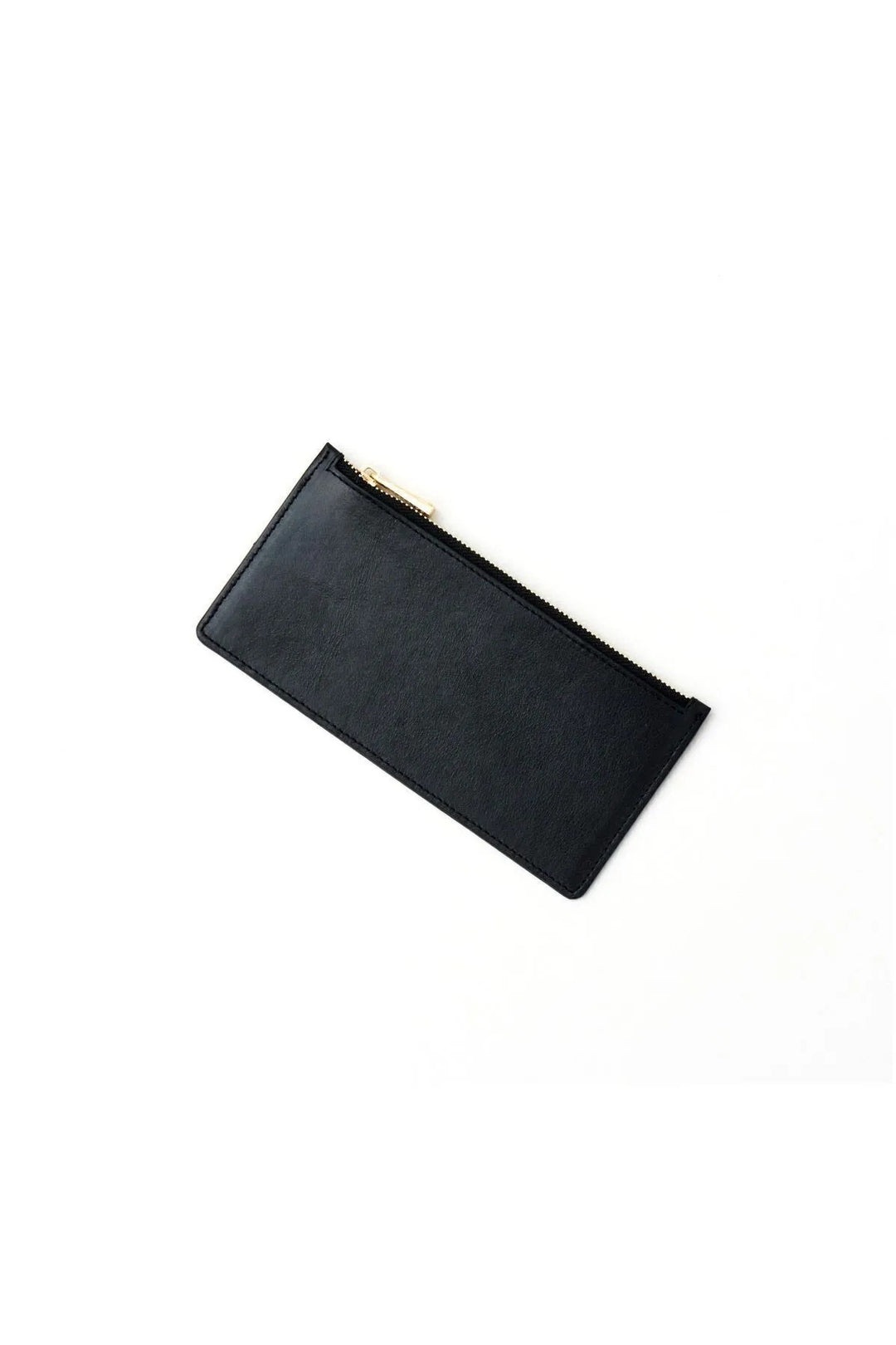 helmbrook Porte-cartes multi-baie noir zippé RFID en cuir pour femme Ashley