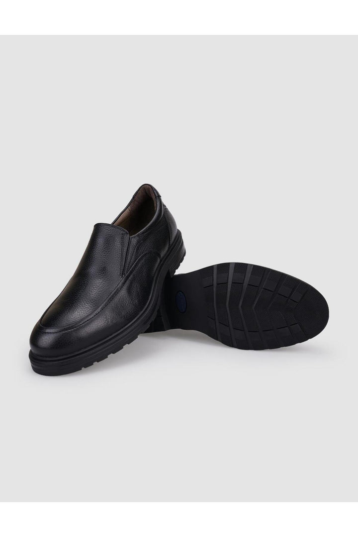 Cabani Shoes Chaussures de ville pour hommes en cuir véritable noires - Multicolore