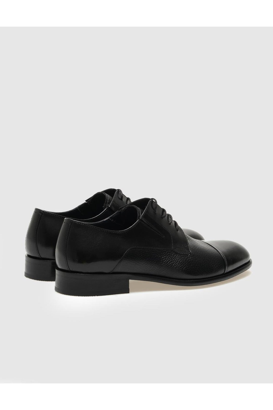 Cabani Shoes Chaussures classiques pour hommes en cuir véritable noires à lacets - Multicolore