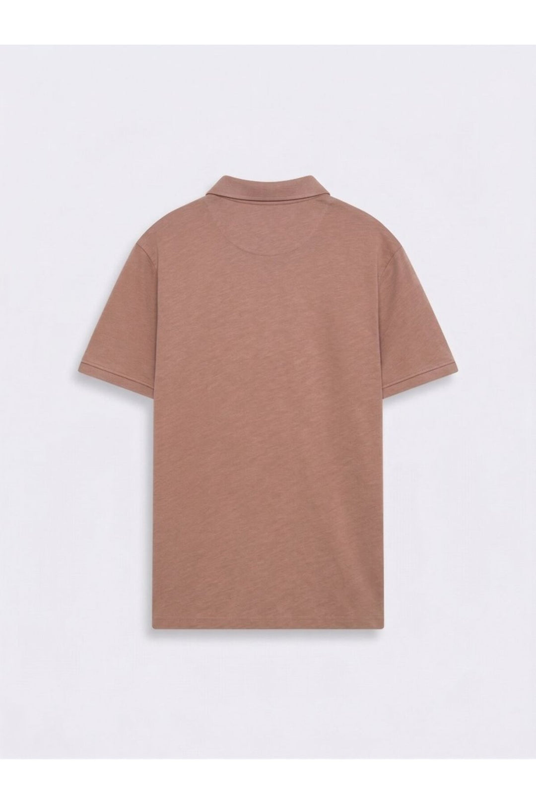 LTB T-shirt Marron Polo à Col Zippé - Marron