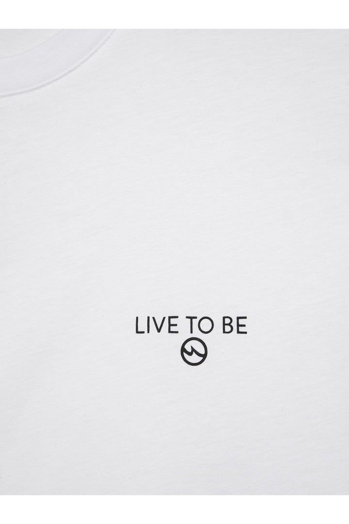 LTB T-shirt blanc imprimé minimaliste - Blanc