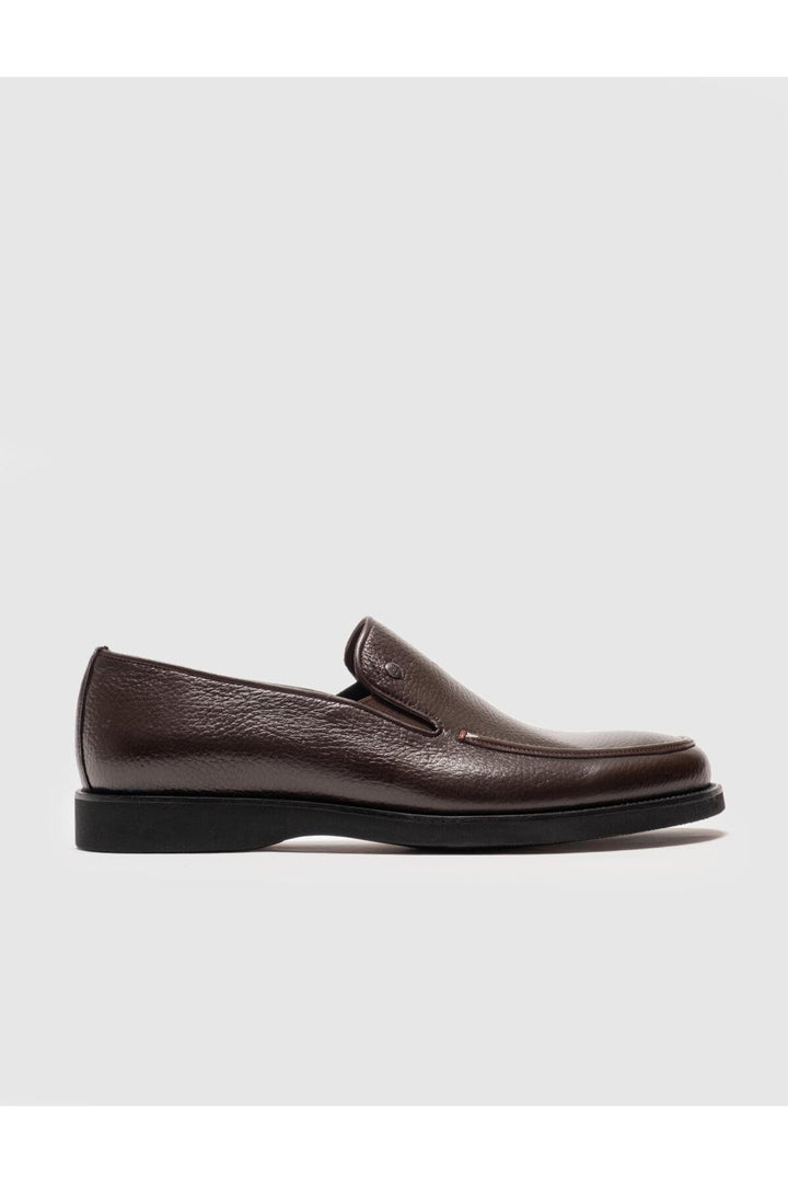 Cabani Shoes Chaussures décontractées pour hommes en cuir véritable marron saisonnières - Marron
