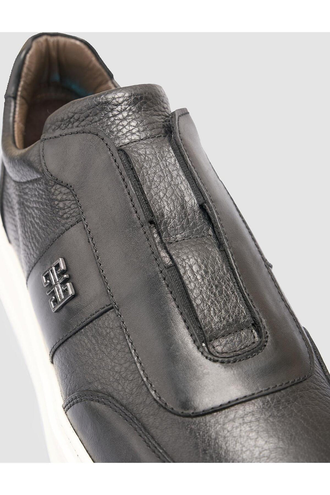 Cabani Shoes %100 Cuir véritable Chaussures de sport pour hommes noires - Noir