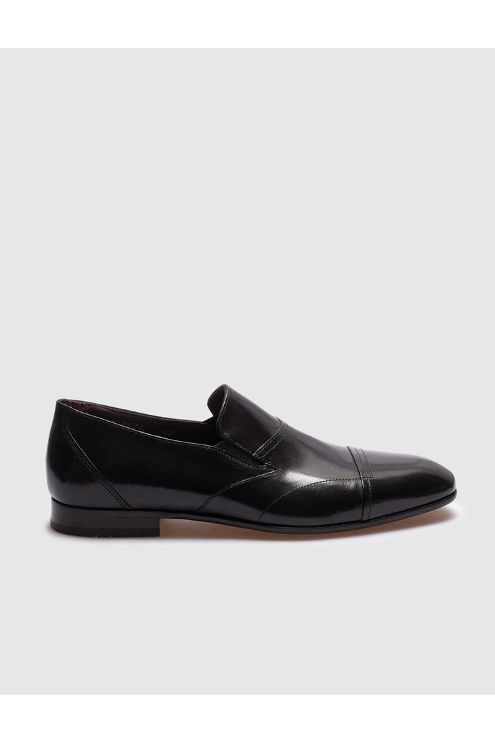 Cabani Shoes Chaussures classiques pour hommes en cuir véritable noires - Multicolore