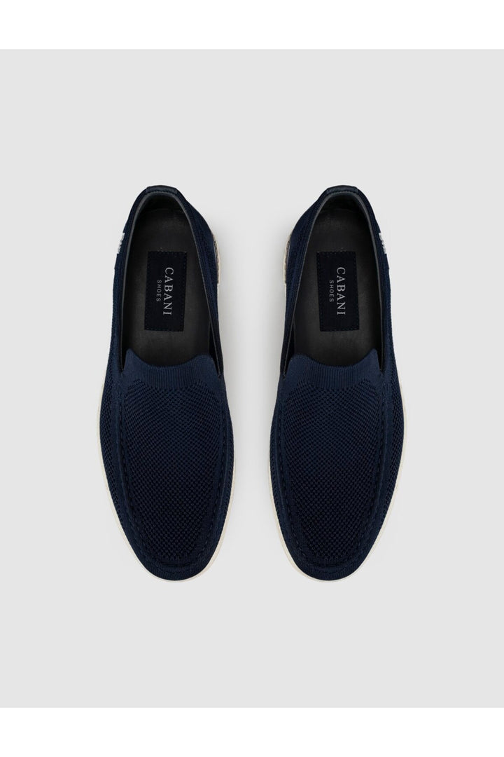 Cabani Shoes Chaussures décontractées pour hommes en tricot à semelle légère Bleu marine - Bleu marine