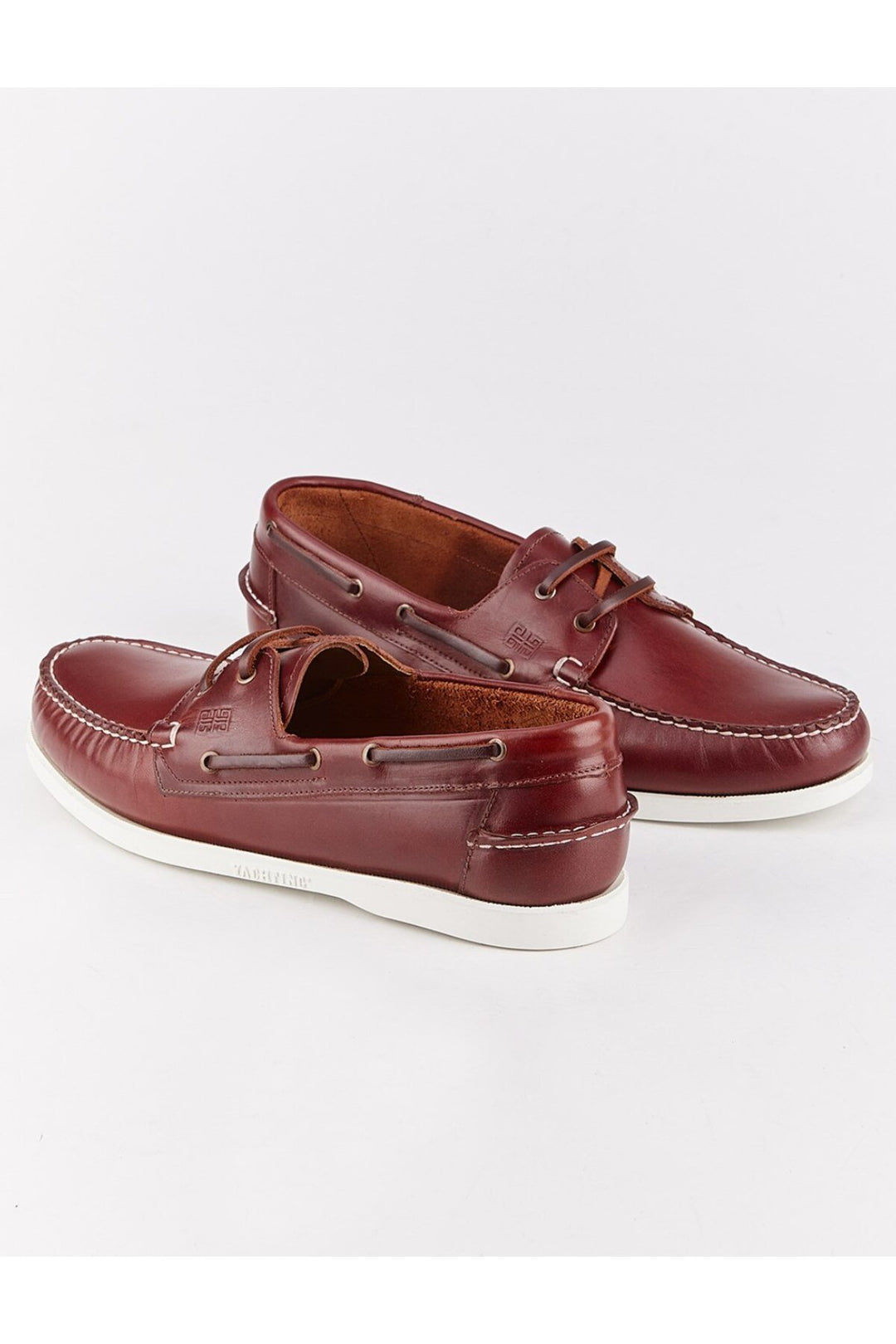 Cabani Shoes Pianello Chaussures bateau décontractées pour hommes en cuir véritable marron à lacets pour l'été - Marron