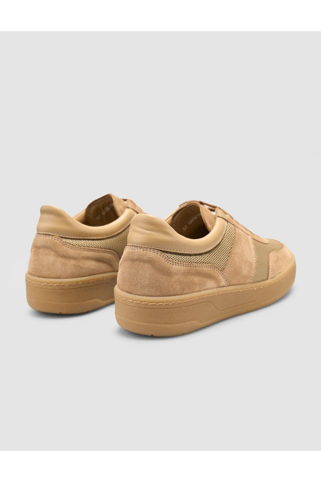 Cabani Shoes %100 Cuir Véritable Suédé Femme Baskets Taba - Multicolore