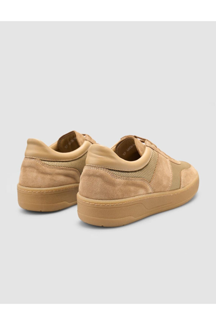 Cabani Shoes %100 Cuir Véritable Suédé Femme Baskets Taba - Multicolore