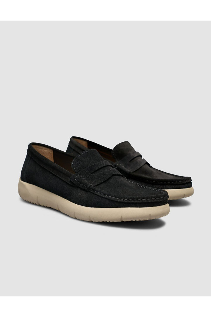 Cabani Shoes Chaussures Loafer pour Homme en Cuir Véritable Noires - Multicolore