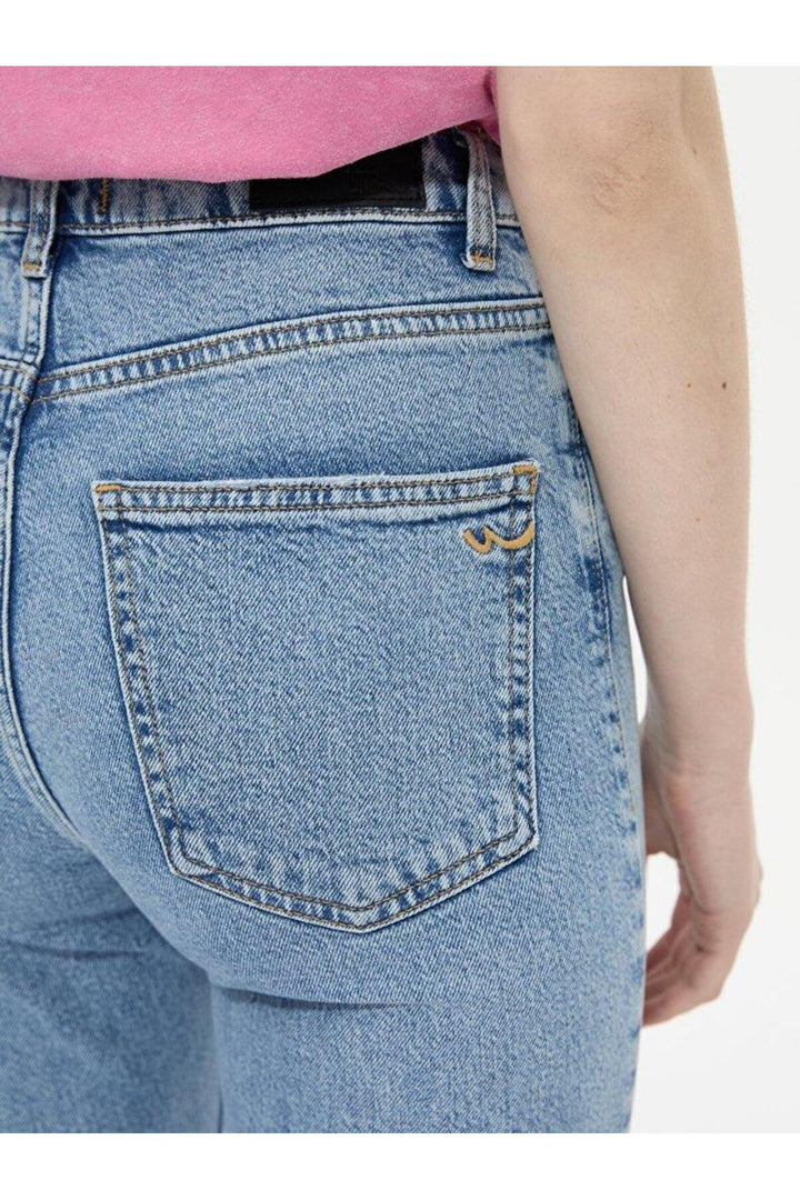 LTB Betiana X Pantalon en Jean Taille Haute Droit 009516741556055241 - Bleu