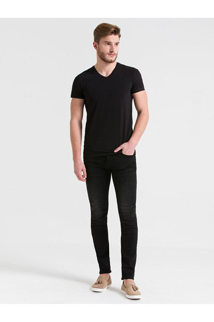 LTB T-shirt à manches courtes avec col en V et manches courtes ASYON-X pour femme 1224800406089