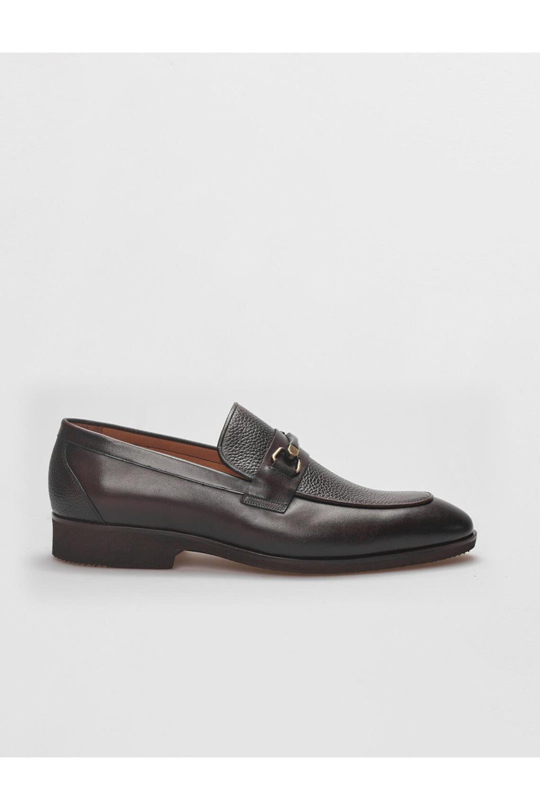 Cabani Shoes Chaussures classiques pour hommes en cuir véritable marron avec boucle - Marron