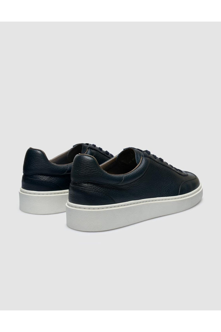 Cabani Shoes %100 Cuir véritable Bleu marine Chaussures de sport pour hommes - Bleu marine