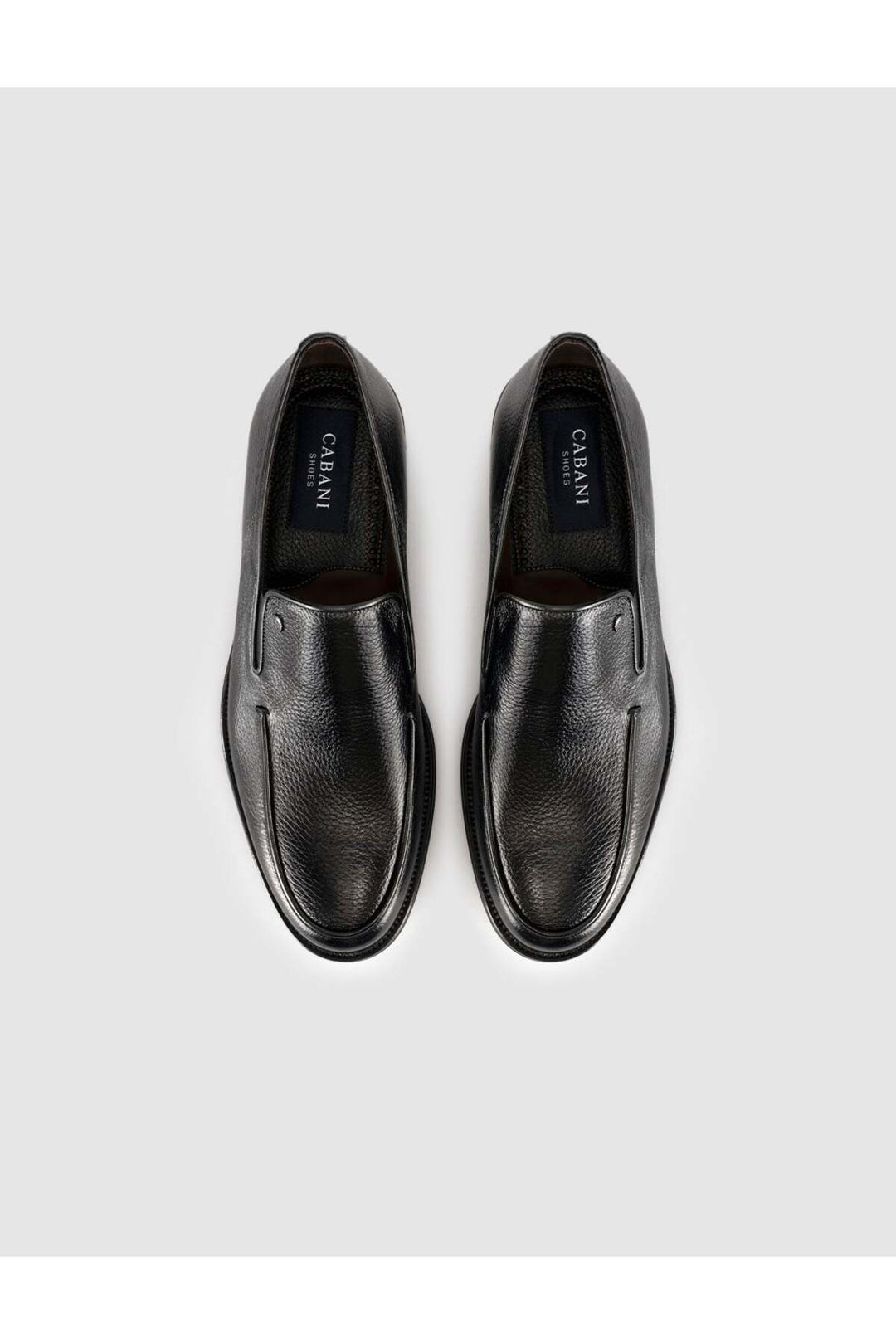 Cabani Shoes Chaussures Loafers Classiques pour Hommes en Cuir Véritable - Noir
