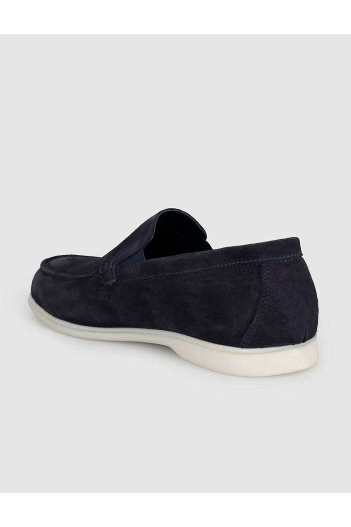 Cabani Shoes Mocassins en daim bleu marine pour homme - Bleu marine