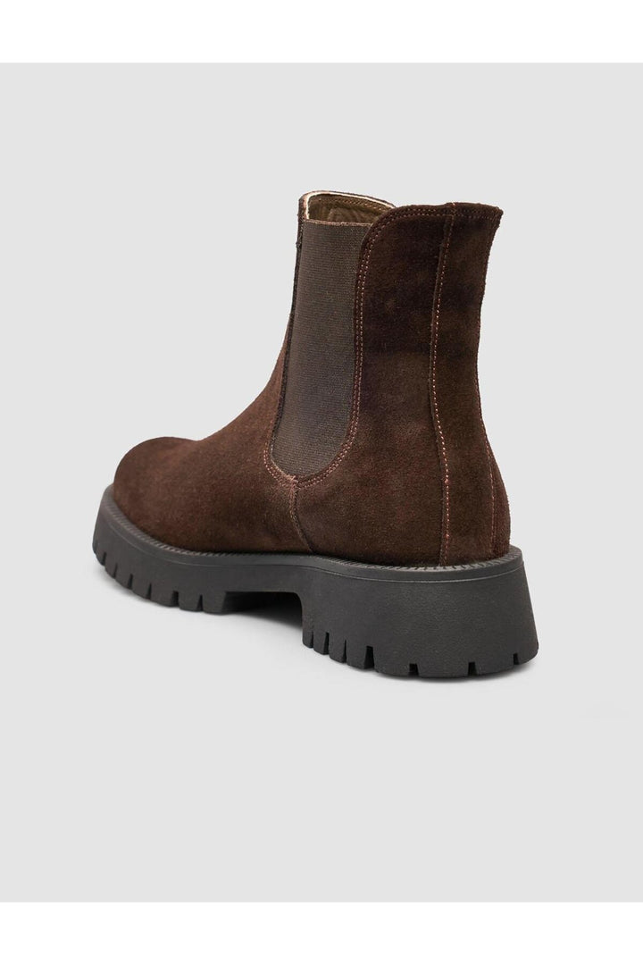 Cabani Shoes Bottines quotidiennes pour femmes en cuir suédé marron 100% - Multicolore