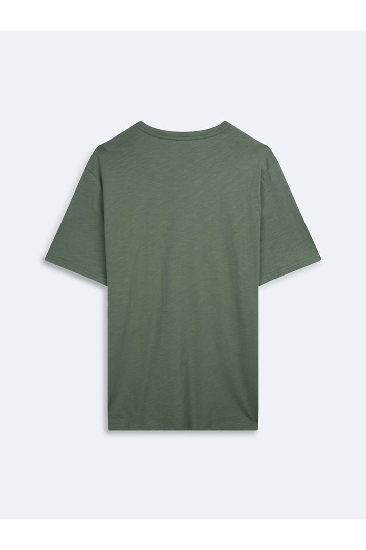 LTB T-shirt Vert Basique avec Flammes - Vert