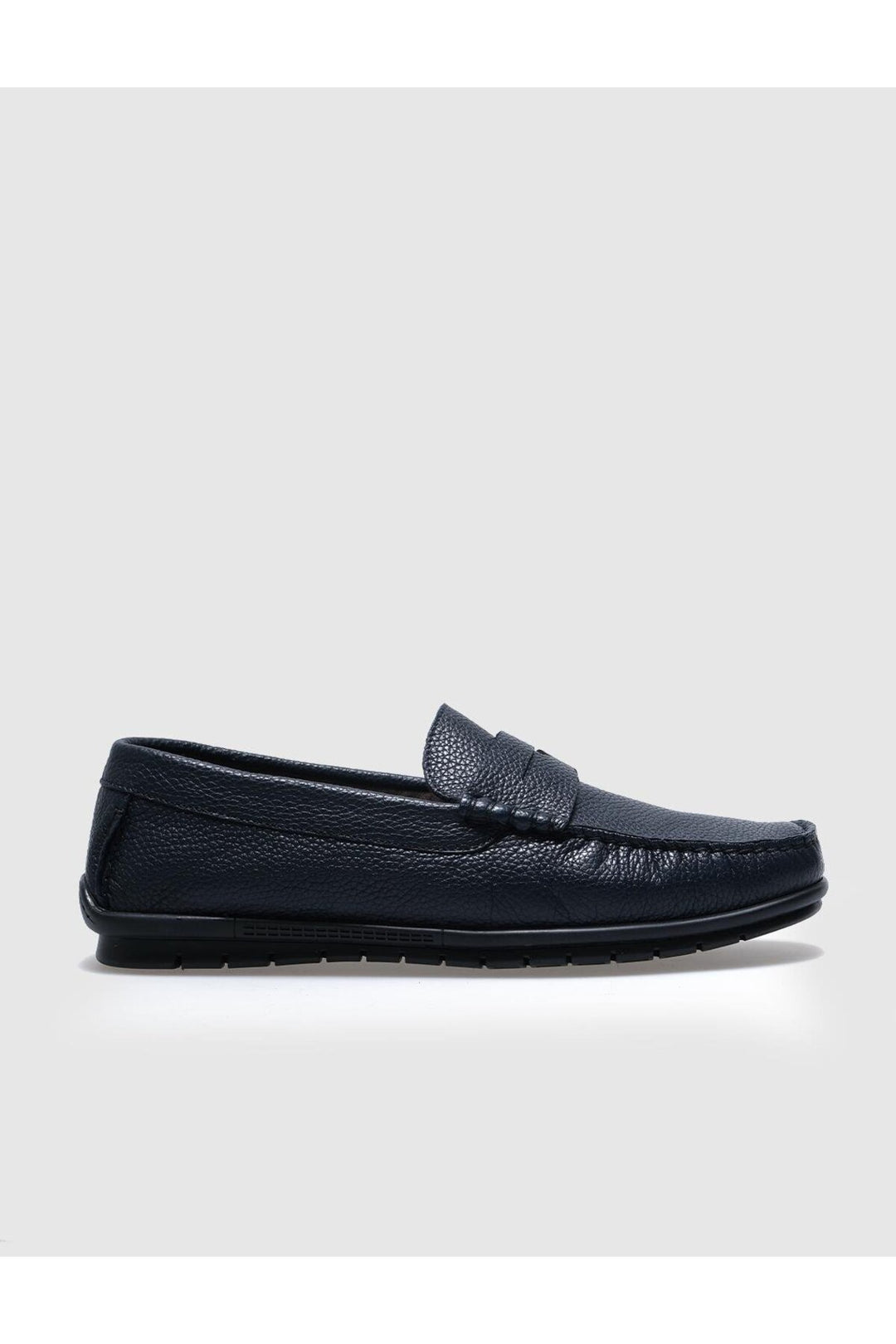 Cabani Shoes Chaussures de ville pour hommes en cuir véritable avec ceinture bleu marine. - Bleu marine