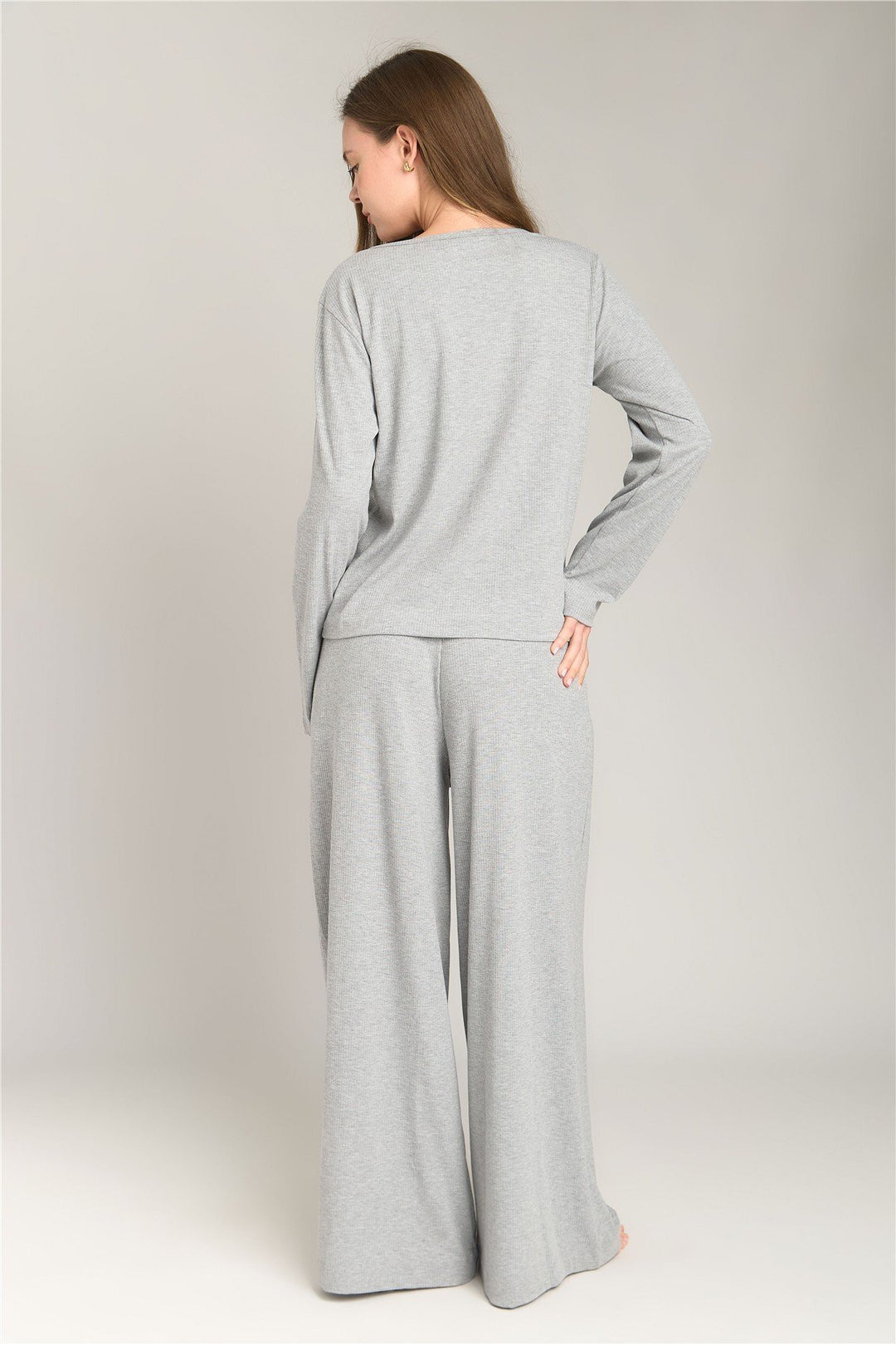 Lovely Things Pantalon caraco CAROL - Bas de pyjama - Bordeaux