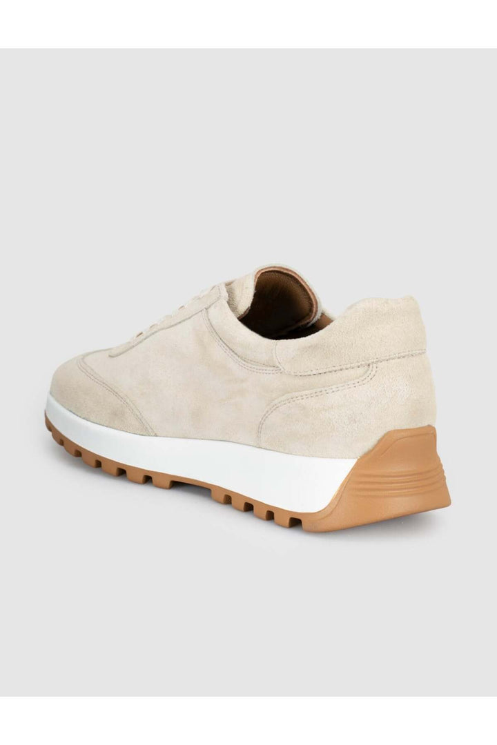 Cabani Shoes Baskets en cuir suédé crème pour femme - Crème